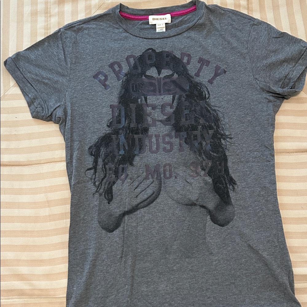 Diesel Charcoal Graphic Tee